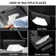Automobile Car Sunshade Paper Towel Box – Faux Leather Tissue Holder for Car Interior
