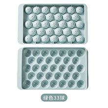 Plastic Reusable Flexible Round Ice Cube Tray – 33-Cavity Mini Mold for Whiskey & Cocktails