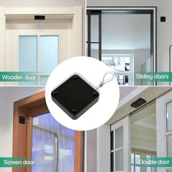 Smart Automatic Door Closer – Adjustable, No-Drill Surface Mount with Sensor (Pack of 1)
