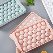 Plastic Reusable Flexible Round Ice Cube Tray – 33-Cavity Mini Mold for Whiskey & Cocktails