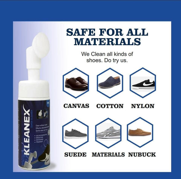 Shoe Cleaning Foam Without Wash – 150ml Foam Cleaner with Built-in Silicone Brush