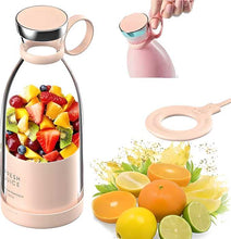 Portable USB Smoothie Blender – 350ml Mini Juicer Bottle with Wireless Charging & Ice-Crushing Blades
