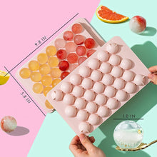 Plastic Reusable Flexible Round Ice Cube Tray – 33-Cavity Mini Mold for Whiskey & Cocktails